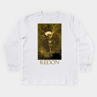 Spirit of the Forest by Odilon Redon Kids Long Sleeve T-Shirt